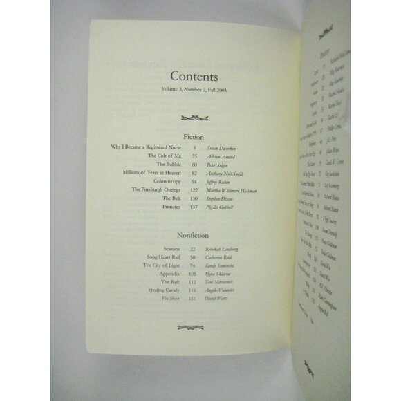 Bellevue Literary Review Journal Humanity 2003 Paperback Volume 3 No 2 - Picture 8 of 9